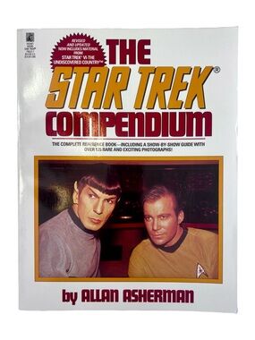 Star Trek Compendium Allan Asherman Pocket Books 1993 Revised TOS Reference VG